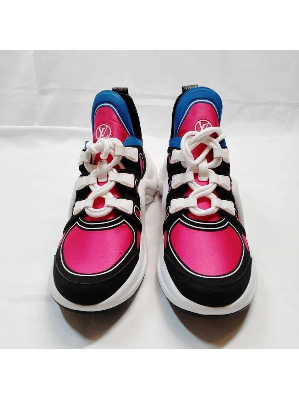 Louis Vuitton Sneakers Women Hot Pink Nylon mon-308-071425 - Picture 2 of 9